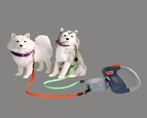 Retractable Dual Pet Dog Walking Leash