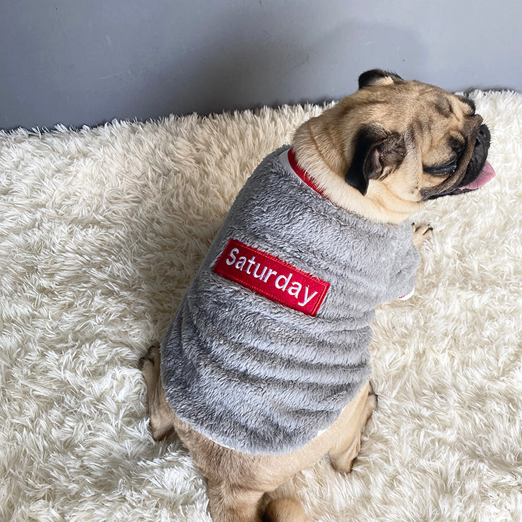 Cozy Fleece Pet Sweater for Winter Comfort