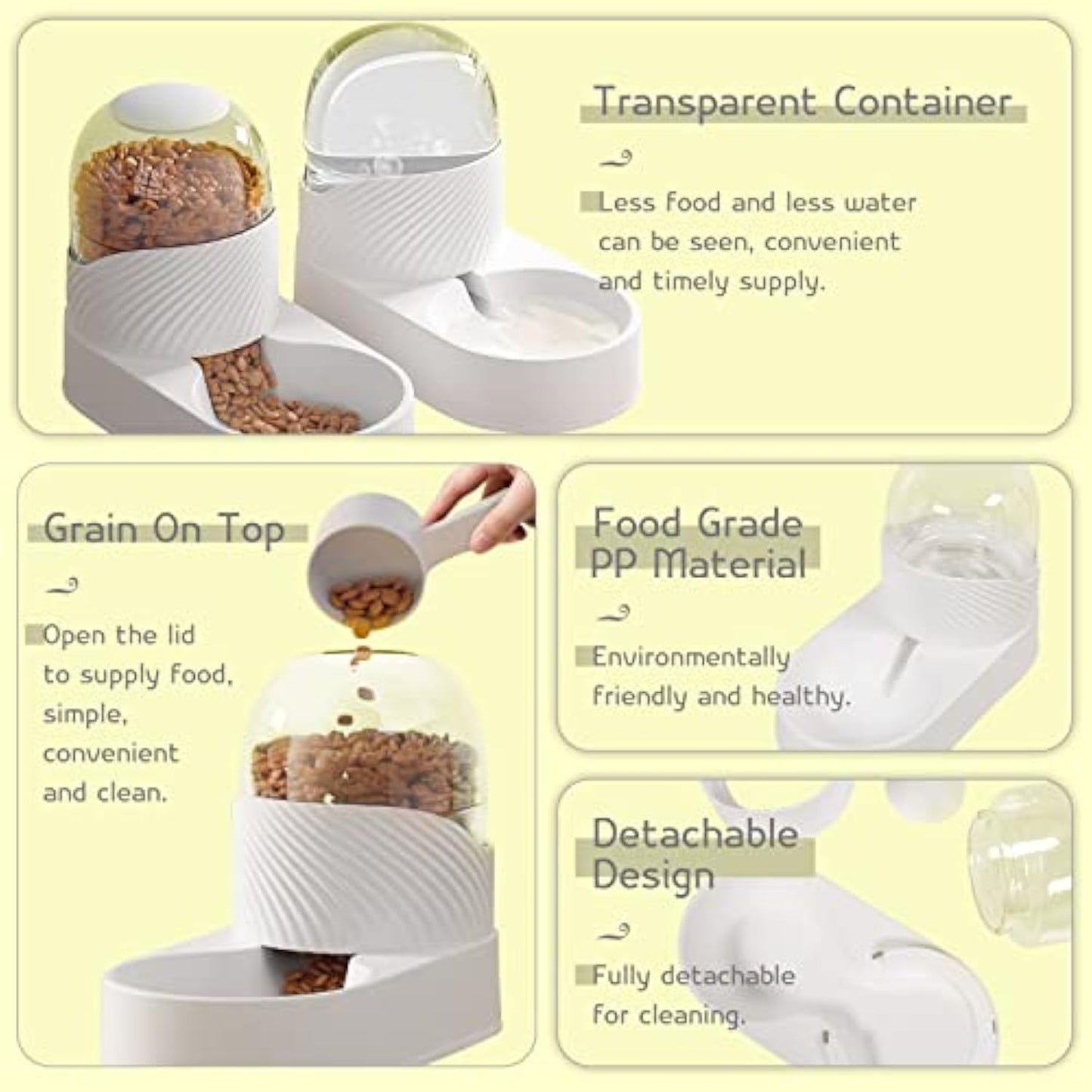 Cat Feeder And Water Dispenser