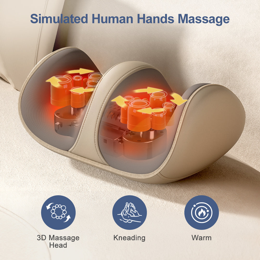 Shiatsu Foot Massager With Heat Kneading Calf