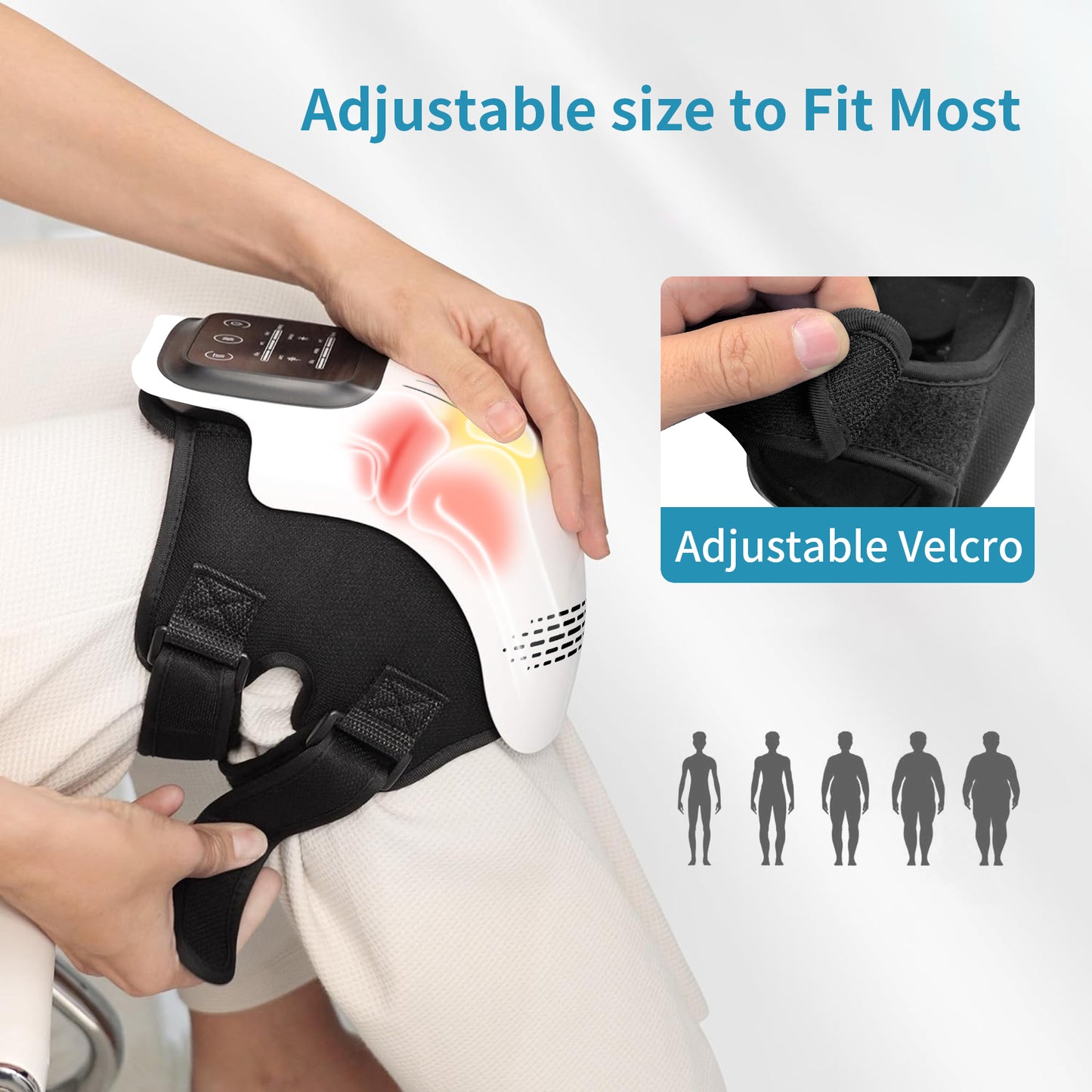 Intelligent Home Use  Kneading Heating Knee Massager / Rechargeable Pain Relief Infrared Laser Vibration Knee Massager