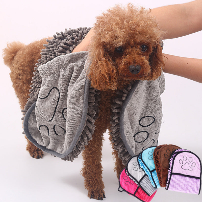 Super Absorbent Pet Bathrobe / Microfiber Bath Towels for Pets