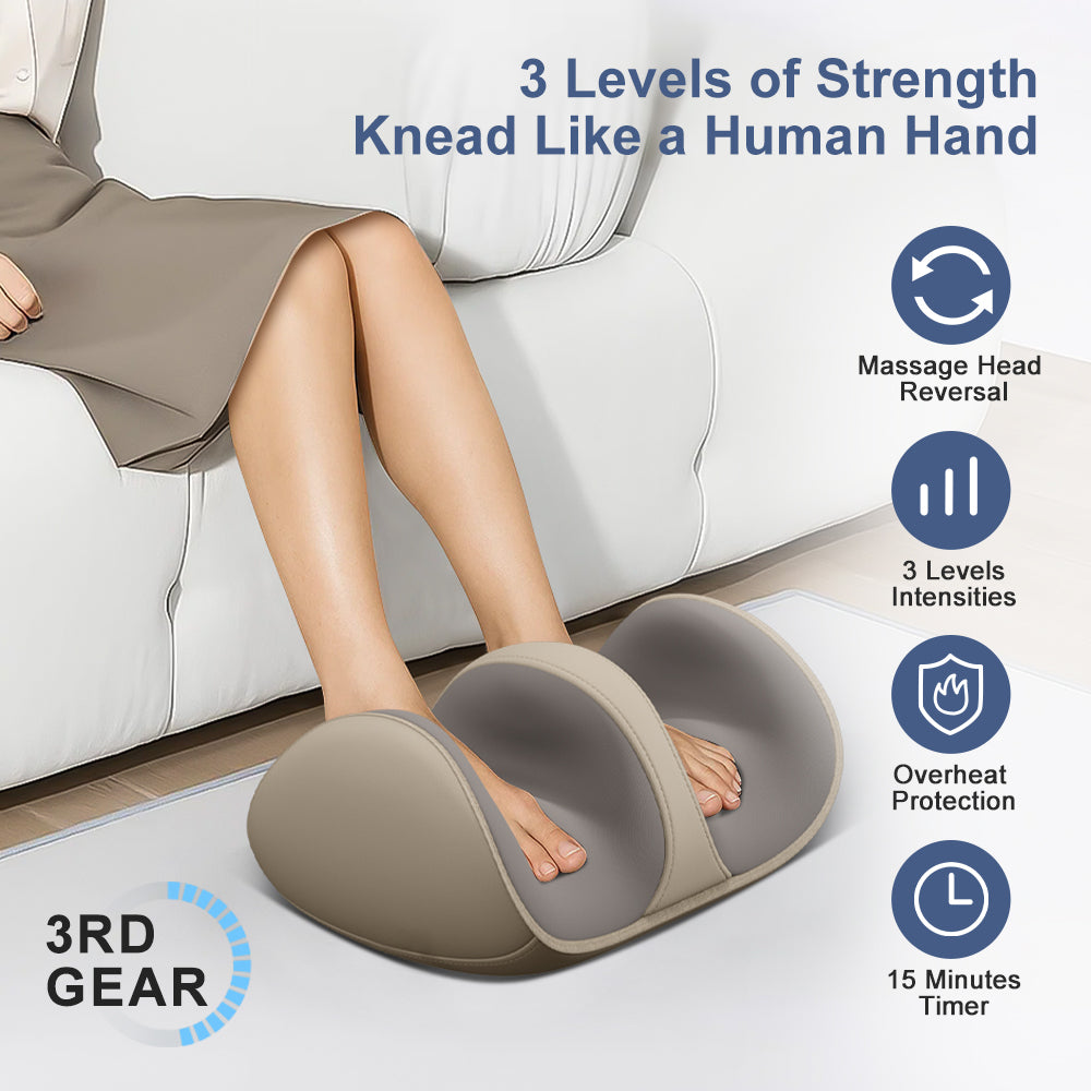 Shiatsu Foot Massager With Heat Kneading Calf
