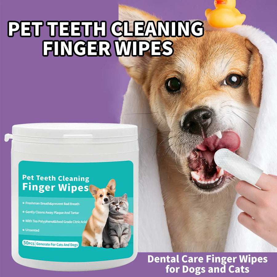 PetCare Gentle Cleaning Finger Wipes