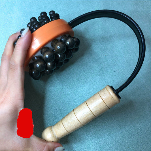 Hand-Held Elastic Wooden Massage Hammer